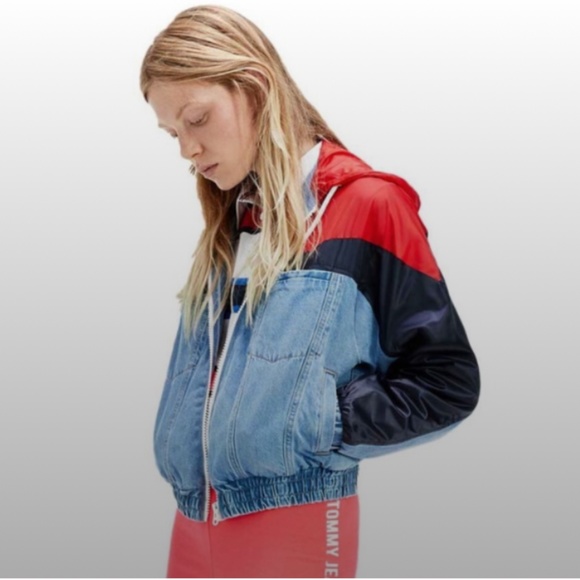 Tommy Hilfiger Jackets & Blazers - Unique New Tommy Hilfiger Half Windbreaker / Jean Jacket